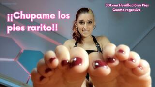 Chupame los pies rarito