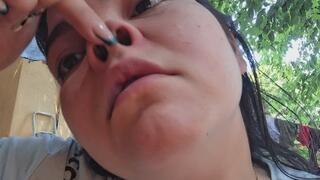 Playing with my pig nose