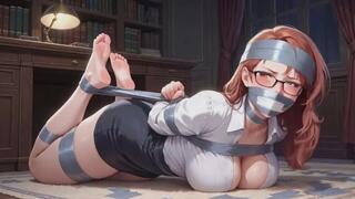 Bondage Fantasies #90B: Secretary's Secret Hogtie Confession (Animated)