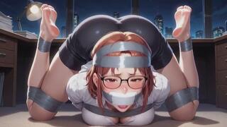 Bondage Fantasies #92B: Secretary's Taped Helplessness Confession (Animated)