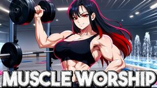 Athletic Muscle Worship - Rika Lets You Adore Her Toned Abs And Thighs