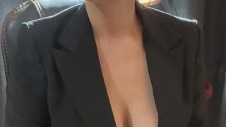Secretary smokes 100s for you in the office - Sounds of cigarette burning - double and dangling
