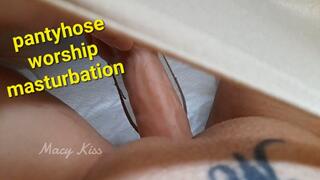 pantyhose worship masturbation