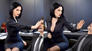 Secretary Slaps Her Boss Office Face Slapping Domination