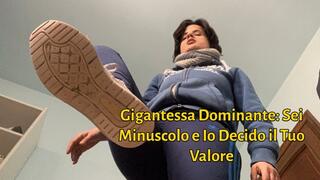 Gigantessa Dominante: Sei Minuscolo e Io Decido il Tuo Valore