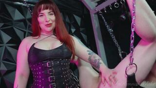 Cruel leather goddess pegging (HD1080p)