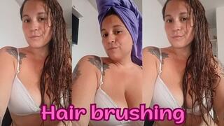 Brushing my hair is going to drive you crazy…