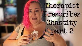 Doctor Prescribes Chastity - Part 2 - Nimue Allen, bbw, femdom, chastity, chastity cage, mp4