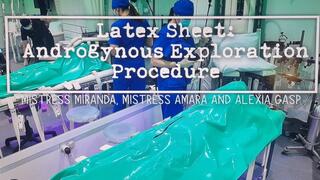 Latex Sheet Androgynous Exploration Procedure