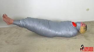 Riley Jane - Massively Gagged Beauty Gets Blanket Bound and Mummified (MP4 Format)