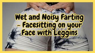 Facesitting with farts in leggings