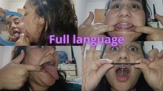 Tongue fetish (full tongue and cleaning)