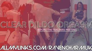 [081] Clear Dildo Orgasm Before The Meeting