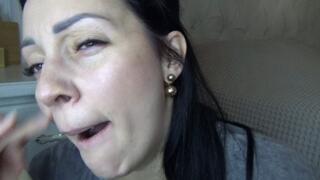 observe the uvula of the palate