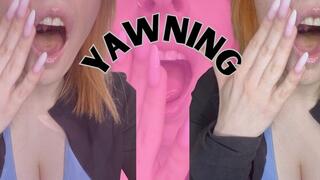 YAWNING because you are so boring