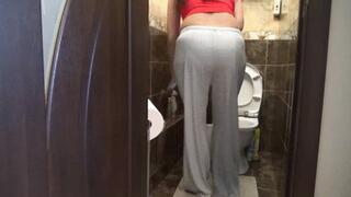 strain on the toilet m