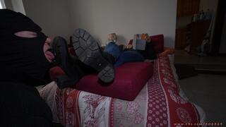 Boot worship and domination, dirty soles licking