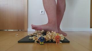 Crushing tinies and popcorn