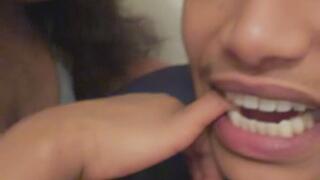 Daddy finger-biting humiliation