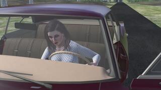 1967 Chevrolet Impala Cranking Template - Paige in Pantyhose 1080p