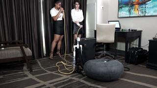 Calisa and Ziva Blow an Inner Tube (MP4 - 1080p)