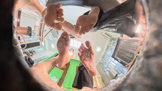 8K VR 360 Four Giant POV Training Jamie