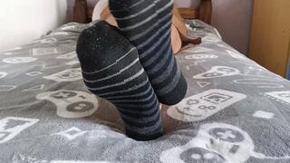 Aisha's wrinkled soles when she watches TV and rubs her toes (8)