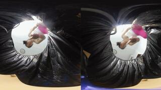 3DVR180 LELE POV humiliates the dwarfs in the trash can