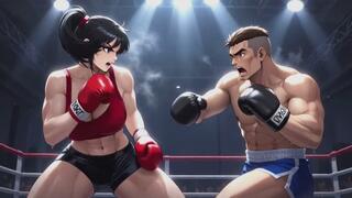 Mixed Boxing Fantasies #9B: My Ring Submission (Animated)