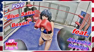 POV - Blue Satin Boxer! WMV