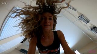 Giantess Nathalia plays with you after work