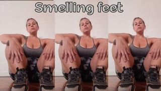 I have to smell my own feet after I've wrecked them at the gym