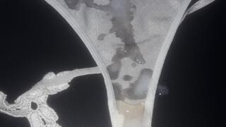 Cumshot on my Unaware Wife's Underwear #01