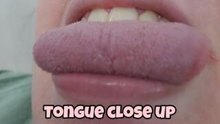 Close-Up Tongue Tease: Slow Movements and Wet Play