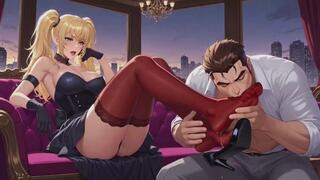 Foot Worship Fantasies #10B: Confession of a Blonde Goddess's Sole Domination (Animated)