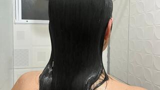 a thorough wash of my hair