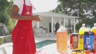 Cookout becomes wild ebony orgy