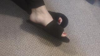 Toe Wiggling in my House Shoes