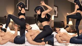 Girlfriend Face Stomping, Kicking & Slapping – Brutal Femdom Session