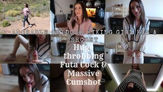 Adorable Outdoor Girl Has A Secret - Huge Throbbing Futa Cock