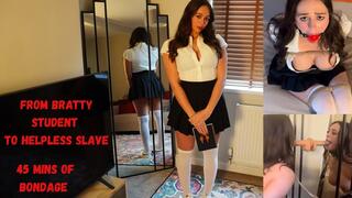 Study Session Gone Wrong – College Girl Bound & Gagged