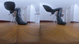 3DVR180 LELE boots flattened and humiliated Jamie