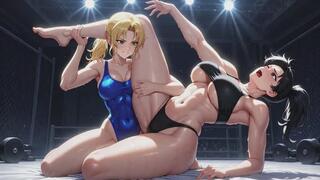 Female Wrestling Fantasies #9: Flexible Surrender Symphony