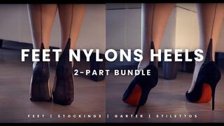 Bare Feet Seamed Stockings and Louboutin Heels Full Series