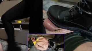 Part 1 - Brutal Kicks and Dirty Boots clean After Her Night Out - BALLBUSTING - FEMALE DOMINATION - FOOT DOMINATION - FEMDOM - CBT - HUMILIATION - BOOTS - KICK - BONDAGE - CUCKOLD - copy