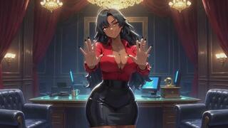 Chastity Fantasies #10B: Ebony Boss's Ultimate Chastity Ruin Confession (Animated)