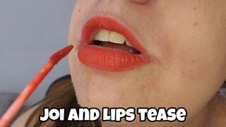 Red Lips JOI Tease – Lipstick Close-Up Giving You a Naughty Rating