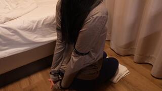 Marlene Kneels in Tight Cuffs