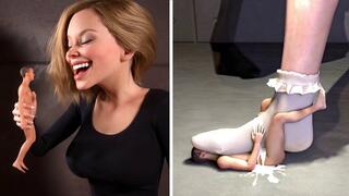 Cum Under Giantess Sock - Trampled & Smothered