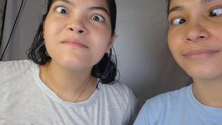 I try to cross my eyes